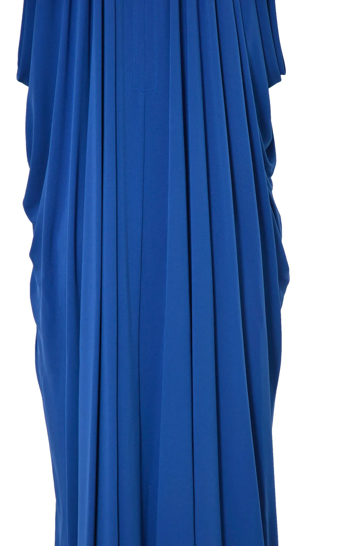 Alberta Ferretti Draped Sleeveless Evening Gown