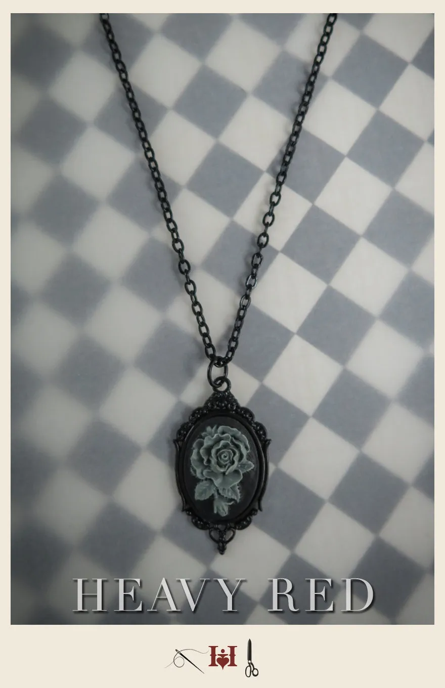 Alice Faded Blue Rose Cameo