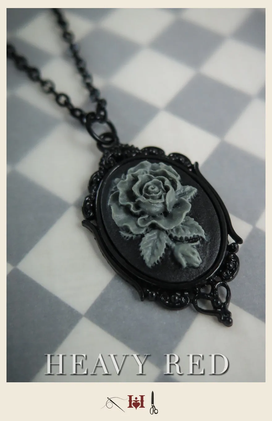 Alice Faded Blue Rose Cameo