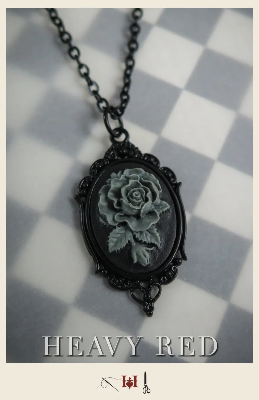Alice Faded Blue Rose Cameo
