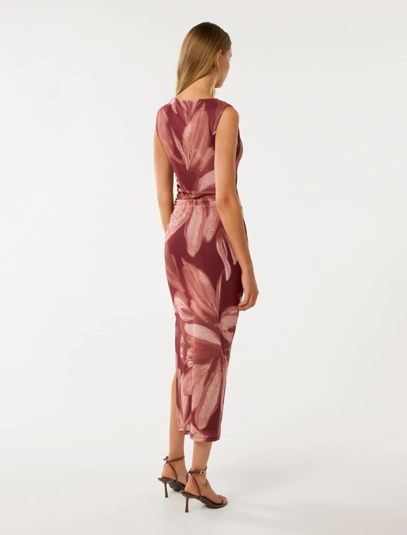 Ally Sleeveless Mesh Midi Dress