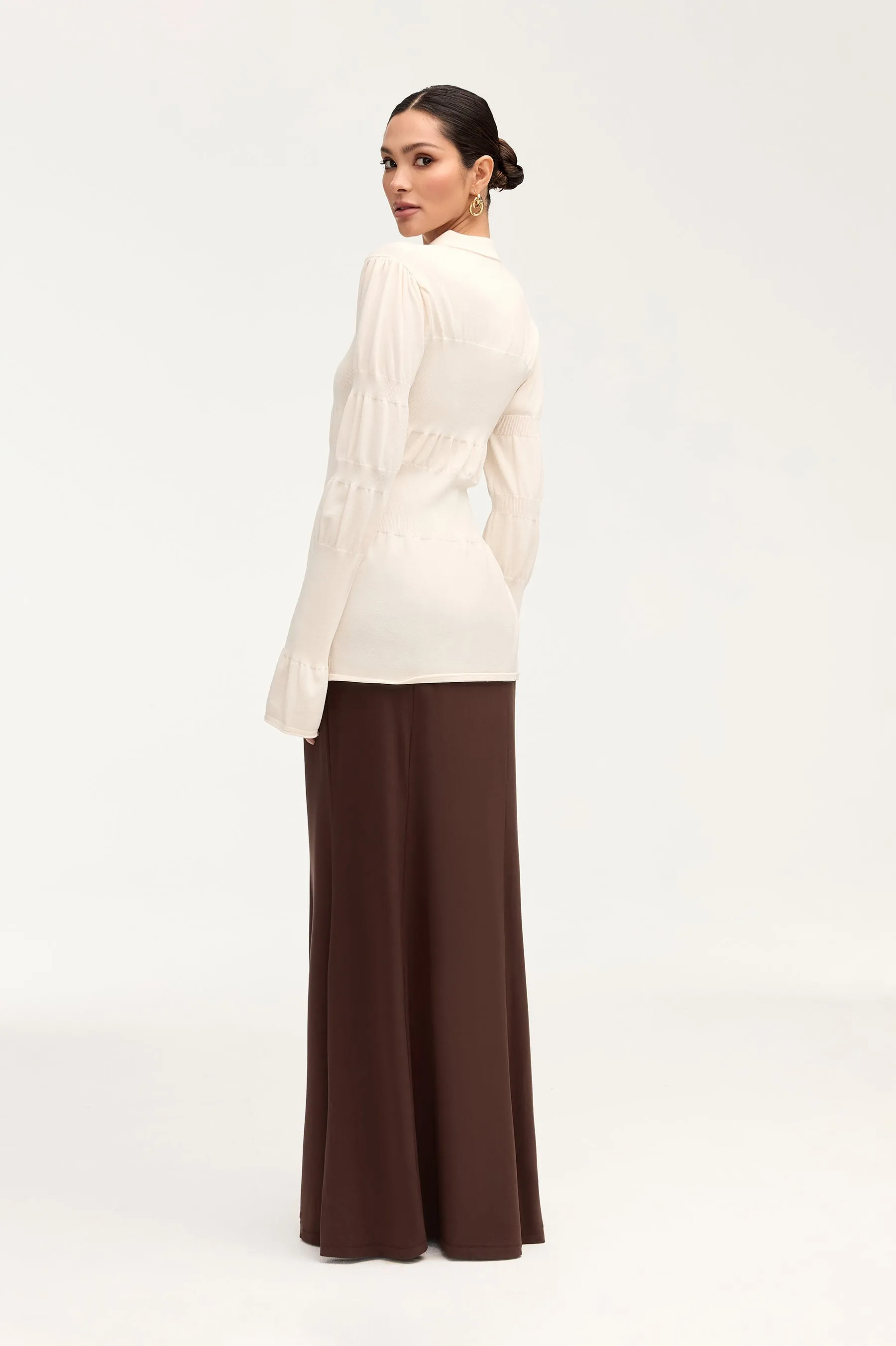Andrea Jersey Maxi Skirt - Espresso