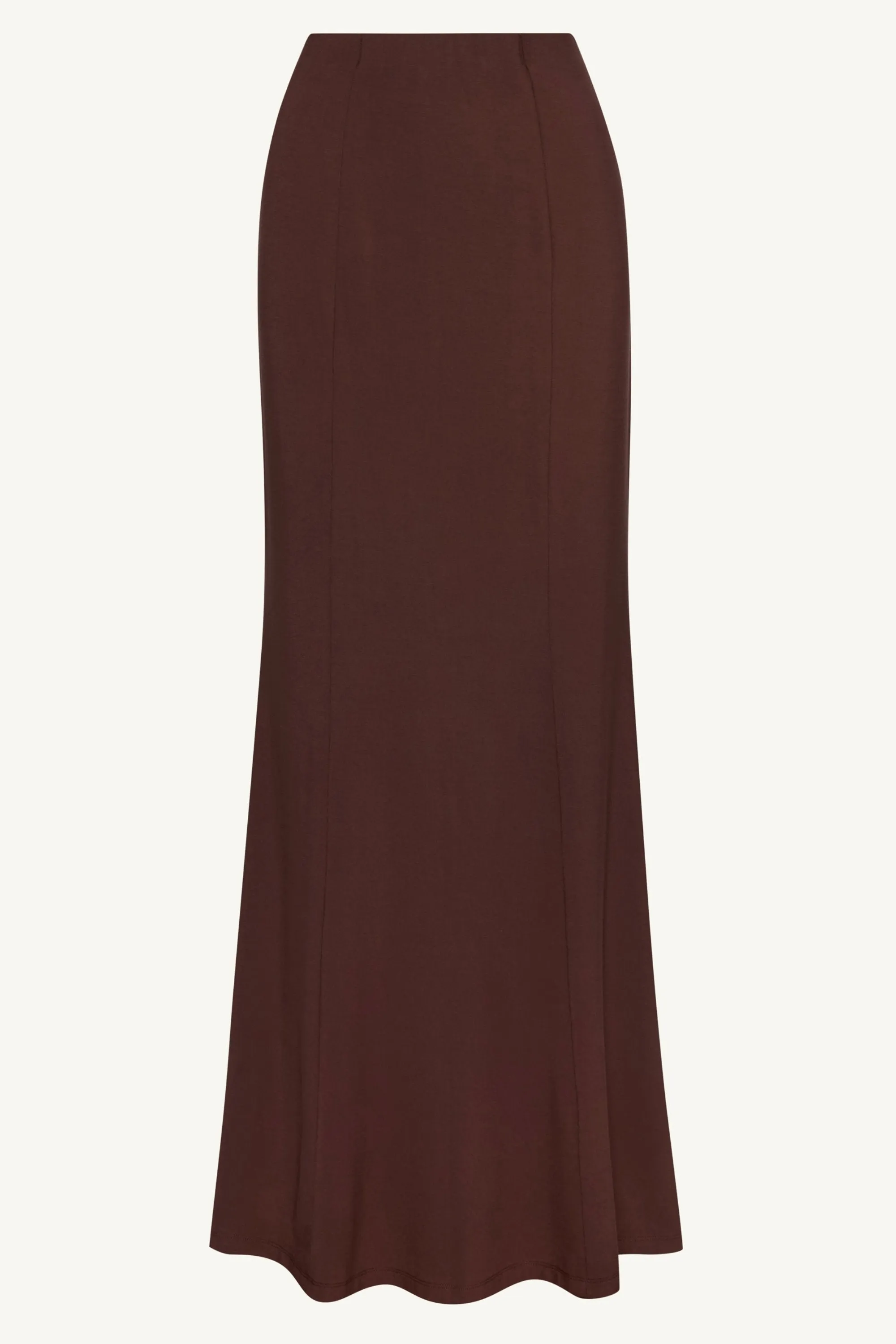 Andrea Jersey Maxi Skirt - Espresso