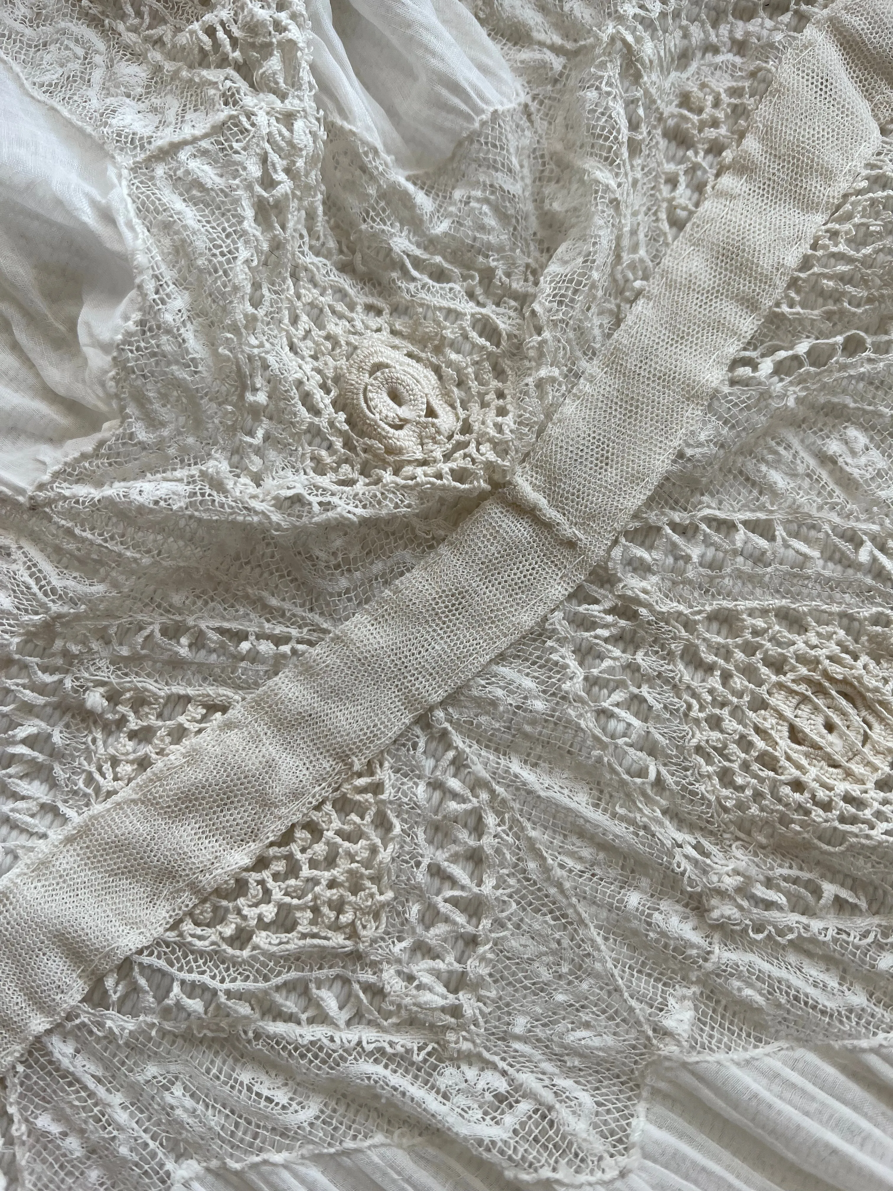 Antique Gibson Girl Cotton/Silk Gown - XS/S