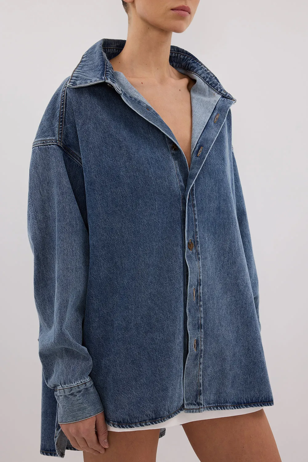 ASHTON CLASSIC BLUE DENIM SHIRT
