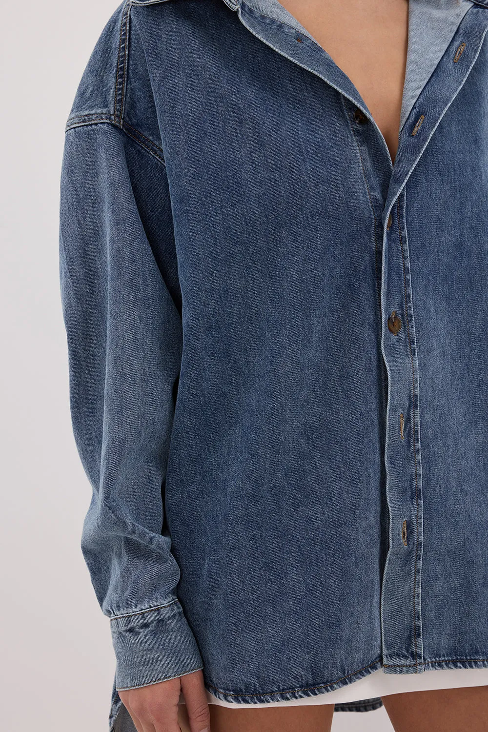 ASHTON CLASSIC BLUE DENIM SHIRT