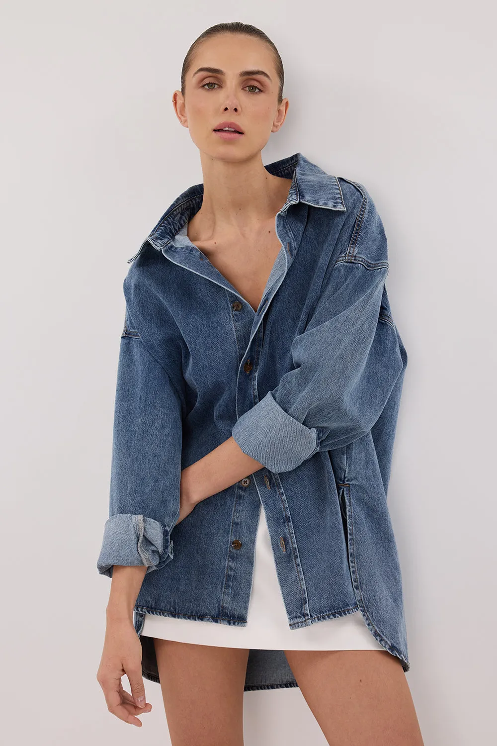 ASHTON CLASSIC BLUE DENIM SHIRT