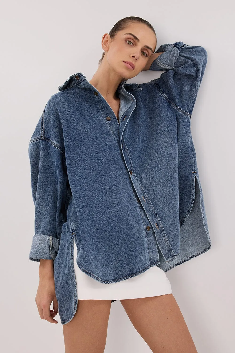 ASHTON CLASSIC BLUE DENIM SHIRT