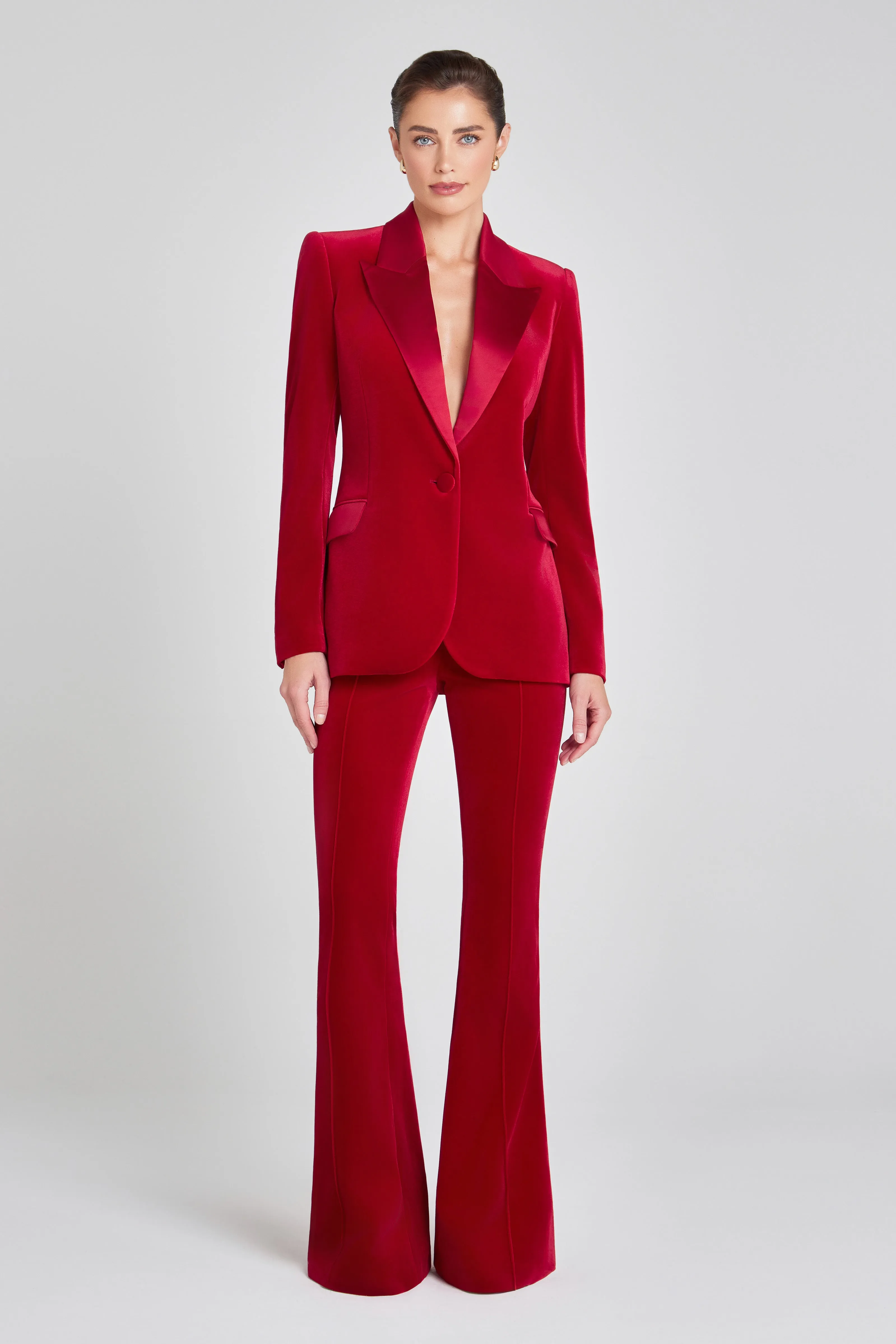 Beatrice Red Trousers