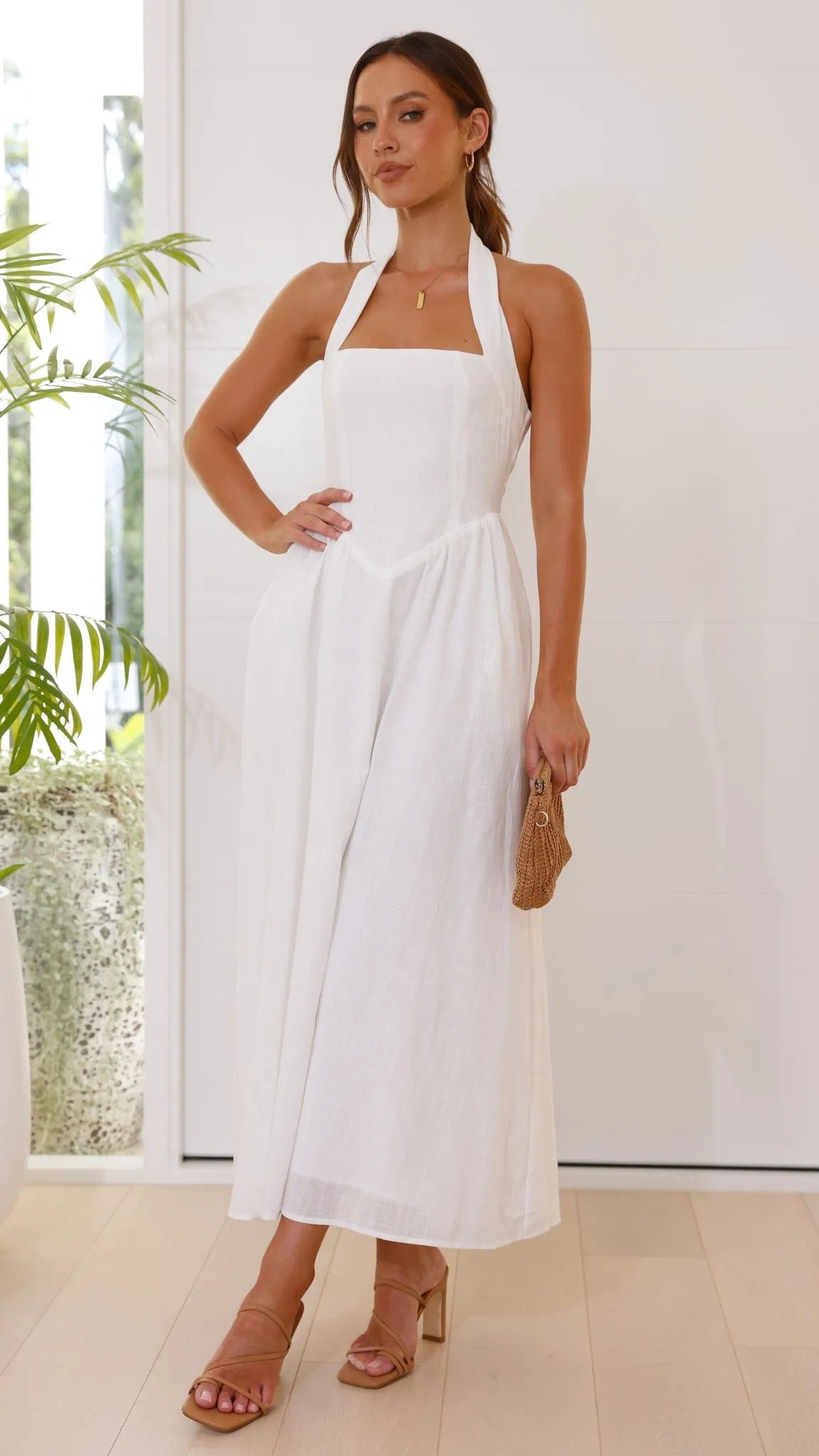 Caden Maxi Dress - White