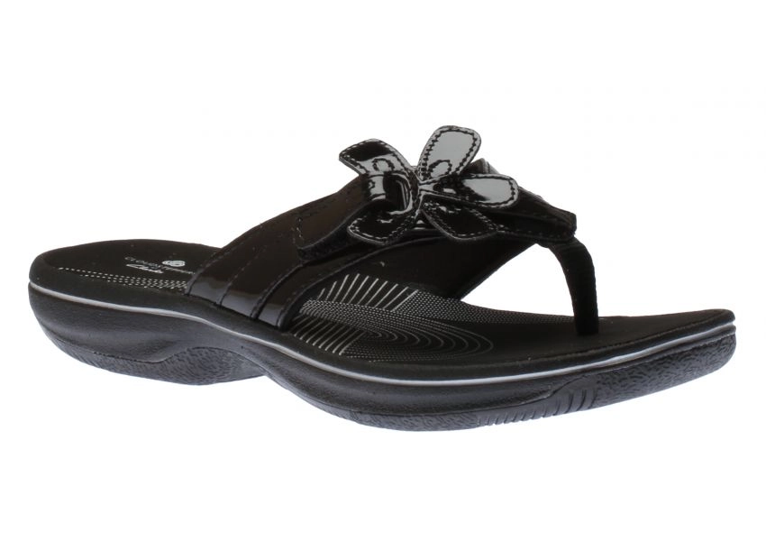 Clarks Brinkley Flora, BlkPat, White