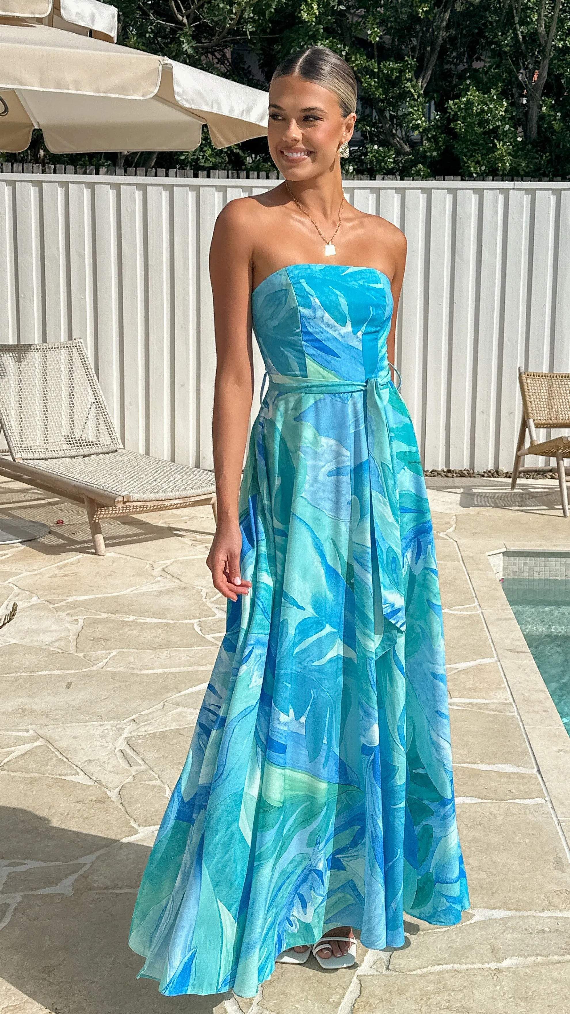 Daniella Maxi Dress - Blue