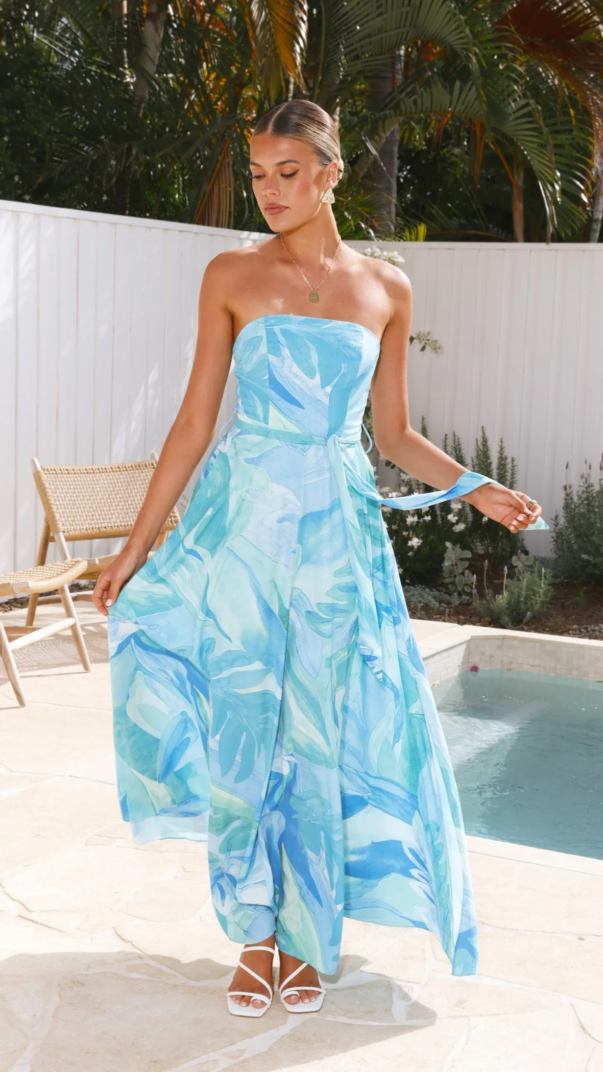 Daniella Maxi Dress - Blue