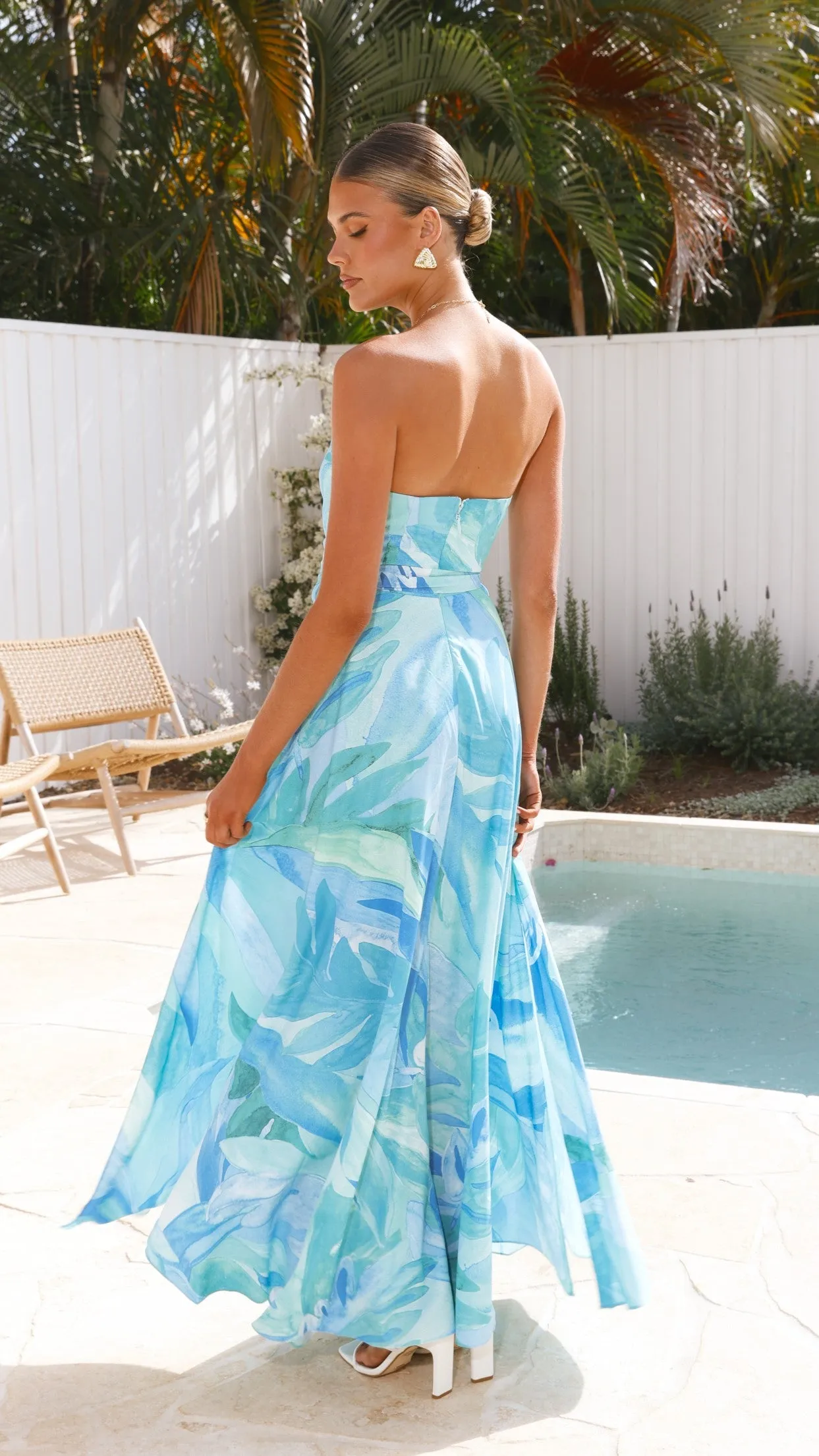 Daniella Maxi Dress - Blue