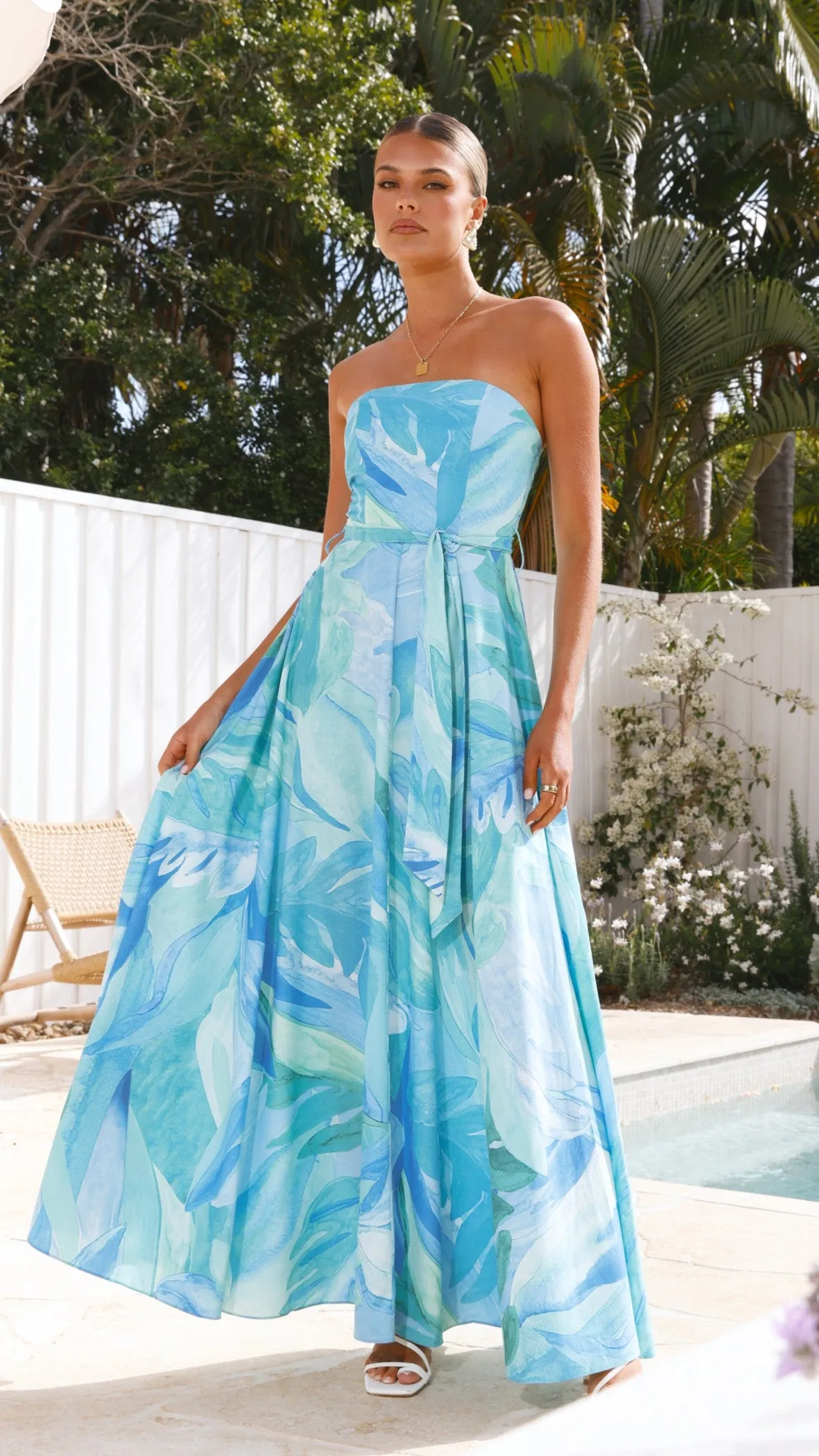 Daniella Maxi Dress - Blue