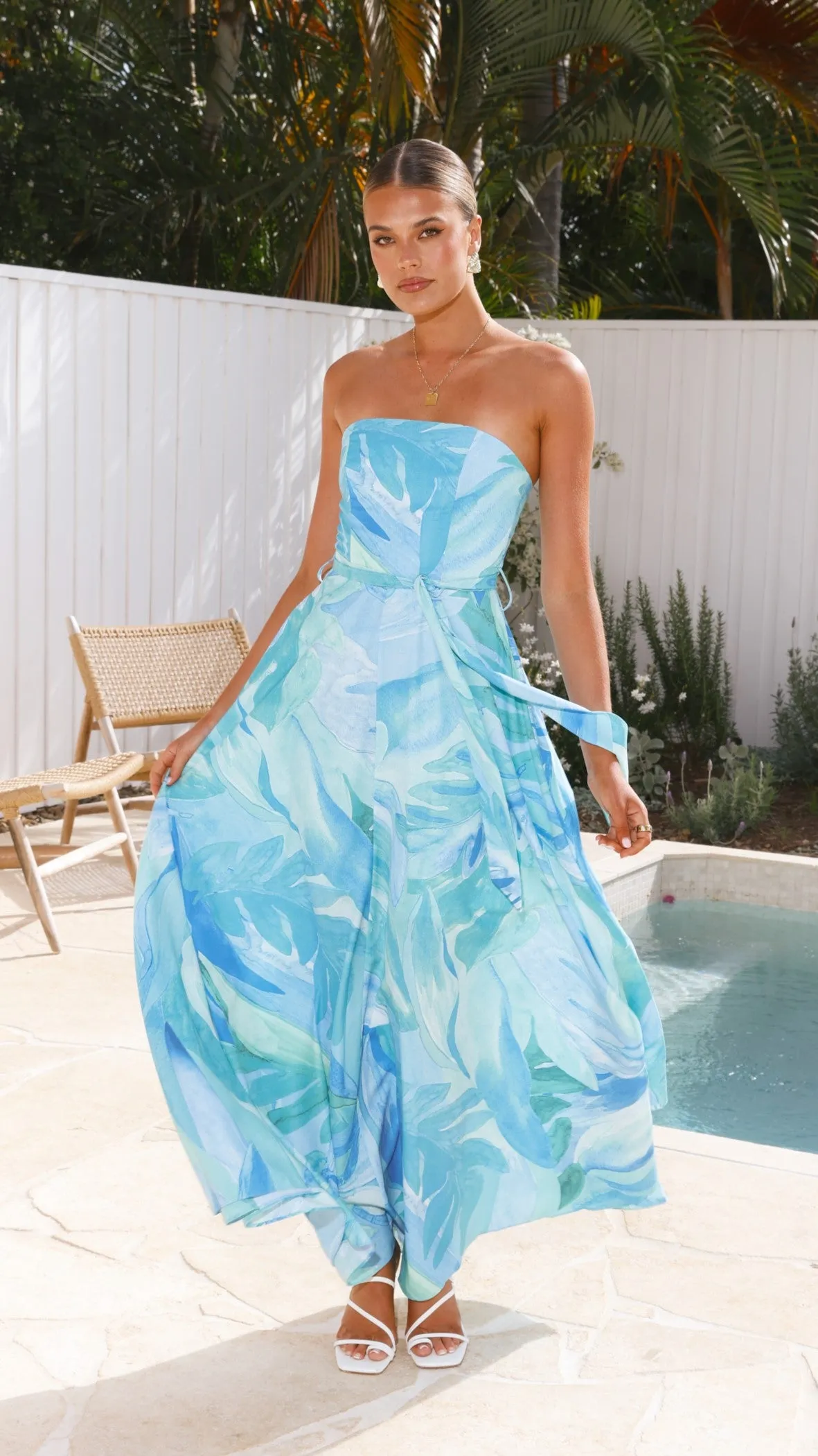 Daniella Maxi Dress - Blue