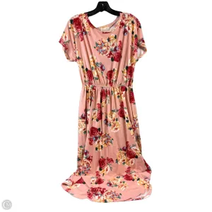 Dress Casual Maxi By Clothes Mentor In Peach, Size: M