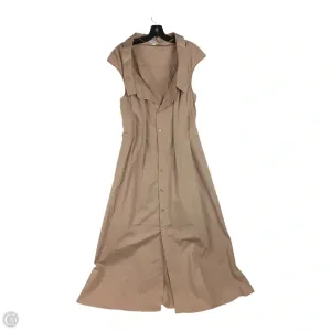 Dress Casual Maxi By Clothes Mentor In Tan, Size: M