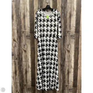 Dress Casual Maxi By Cme In Black & White, Size: 2x