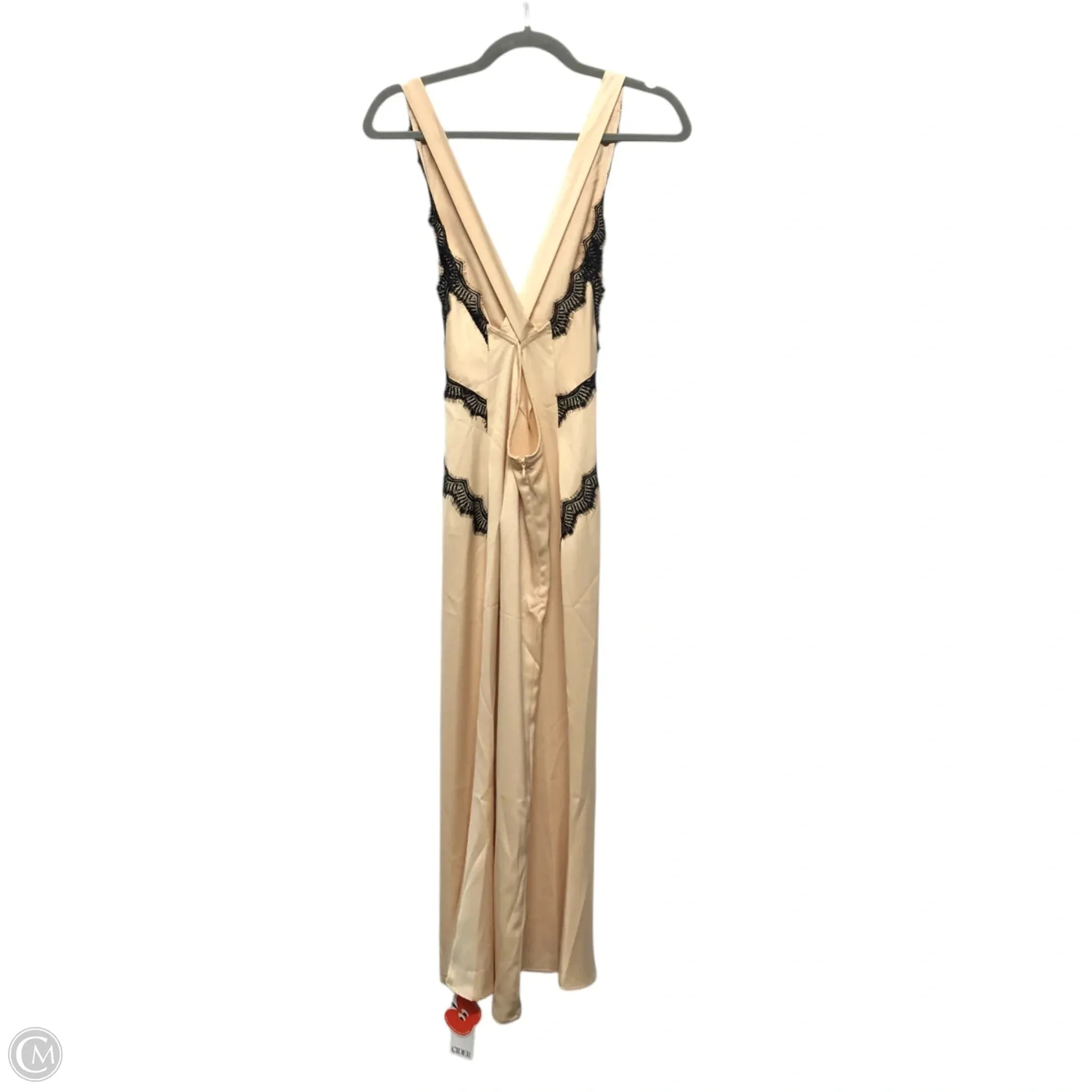 Dress Casual Maxi By Cmf In Black & Tan, Size: L