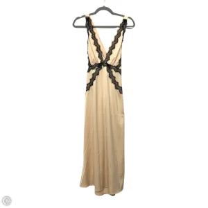 Dress Casual Maxi By Cmf In Black & Tan, Size: L