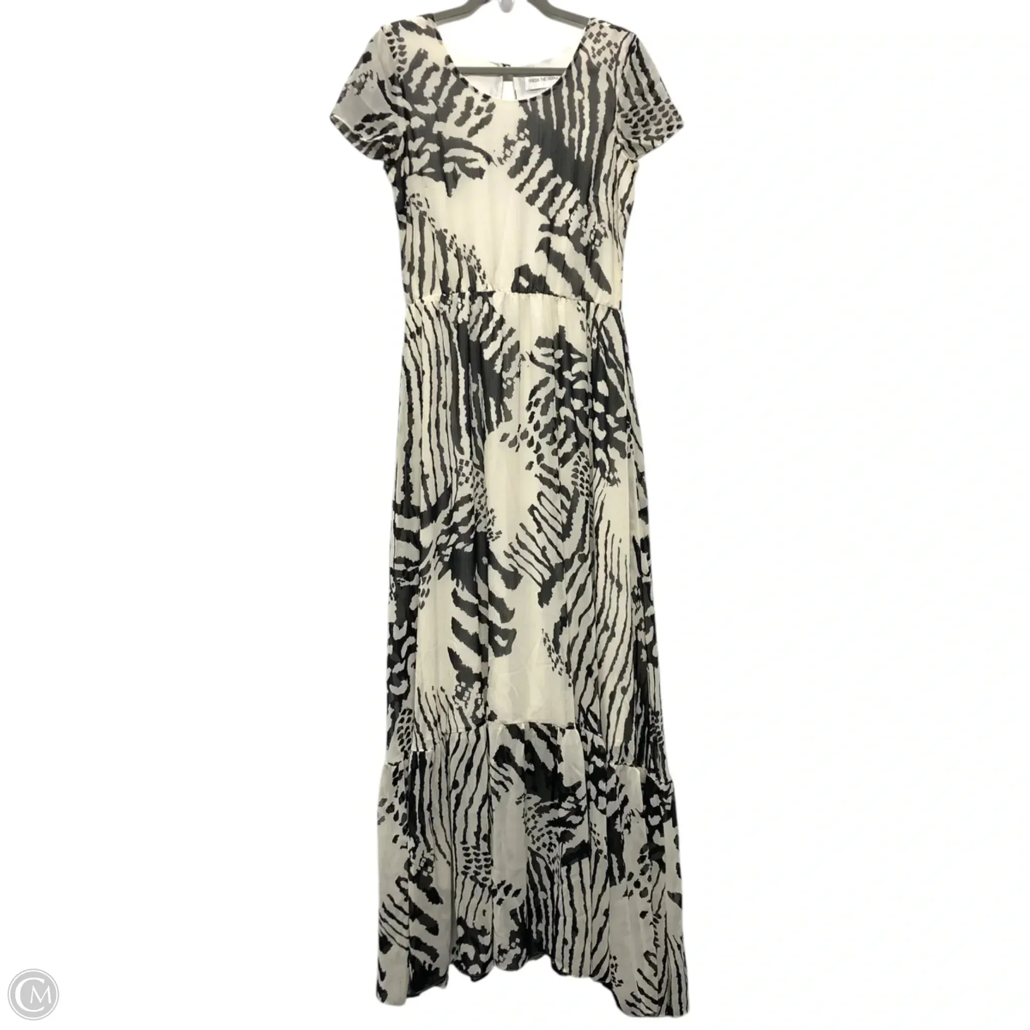 Dress Casual Maxi By Dress The Population In Black & White, Size: M