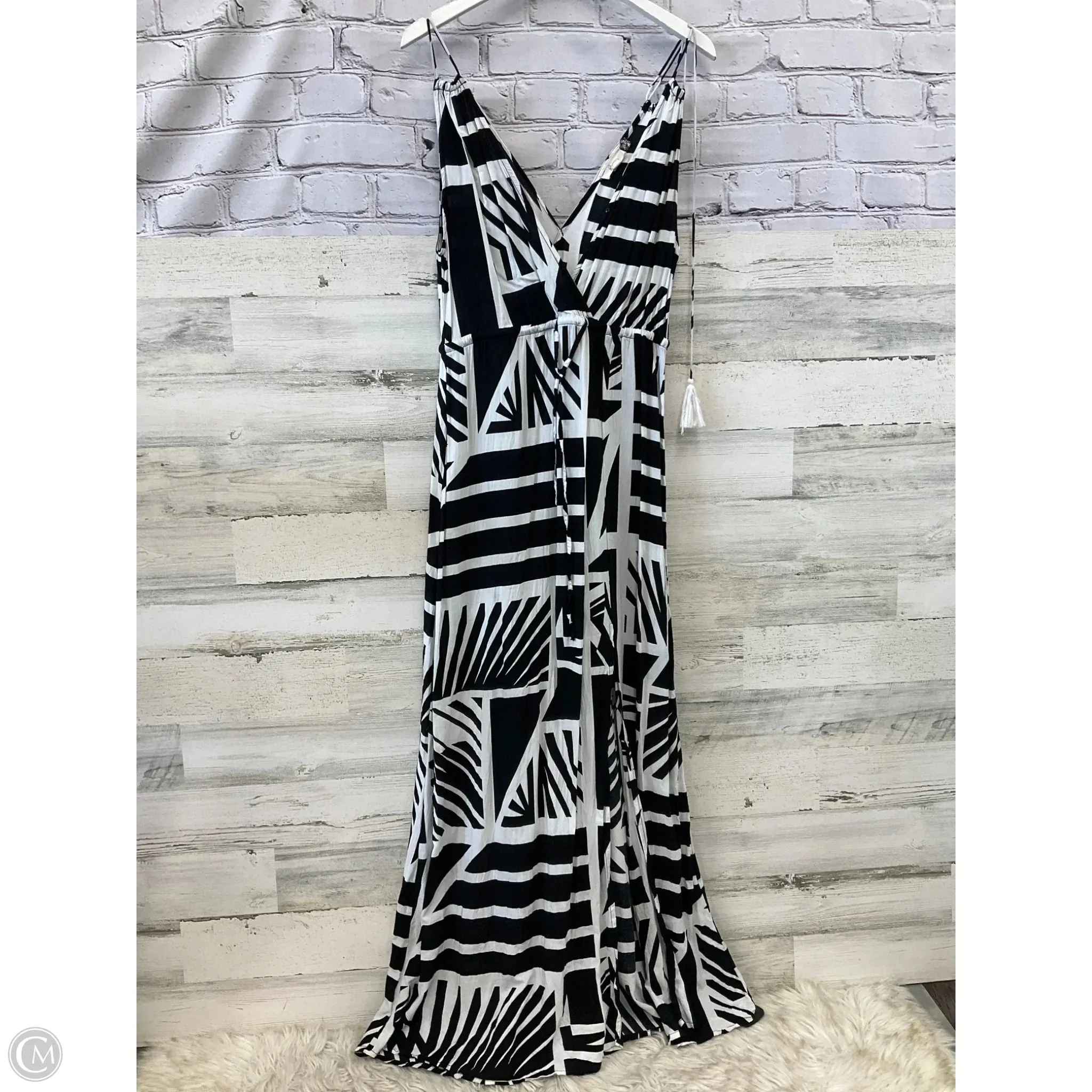 Dress Casual Maxi By Elan In Black & White, Size: M