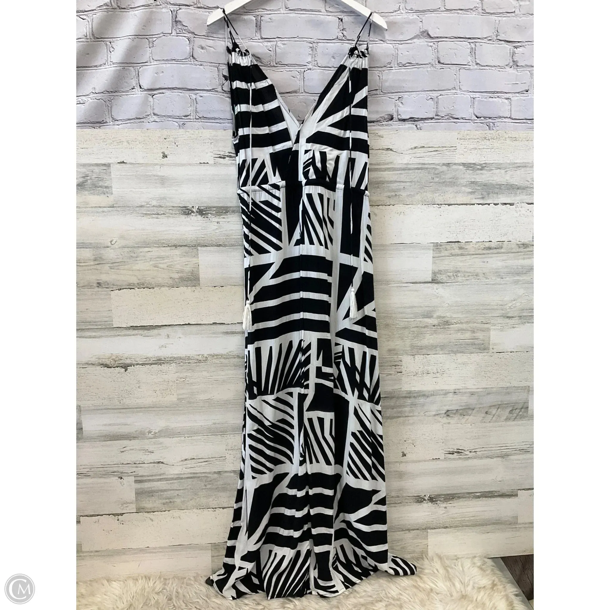 Dress Casual Maxi By Elan In Black & White, Size: M