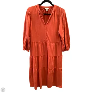 Dress Casual Maxi By Falls Creek In Orange, Size: M