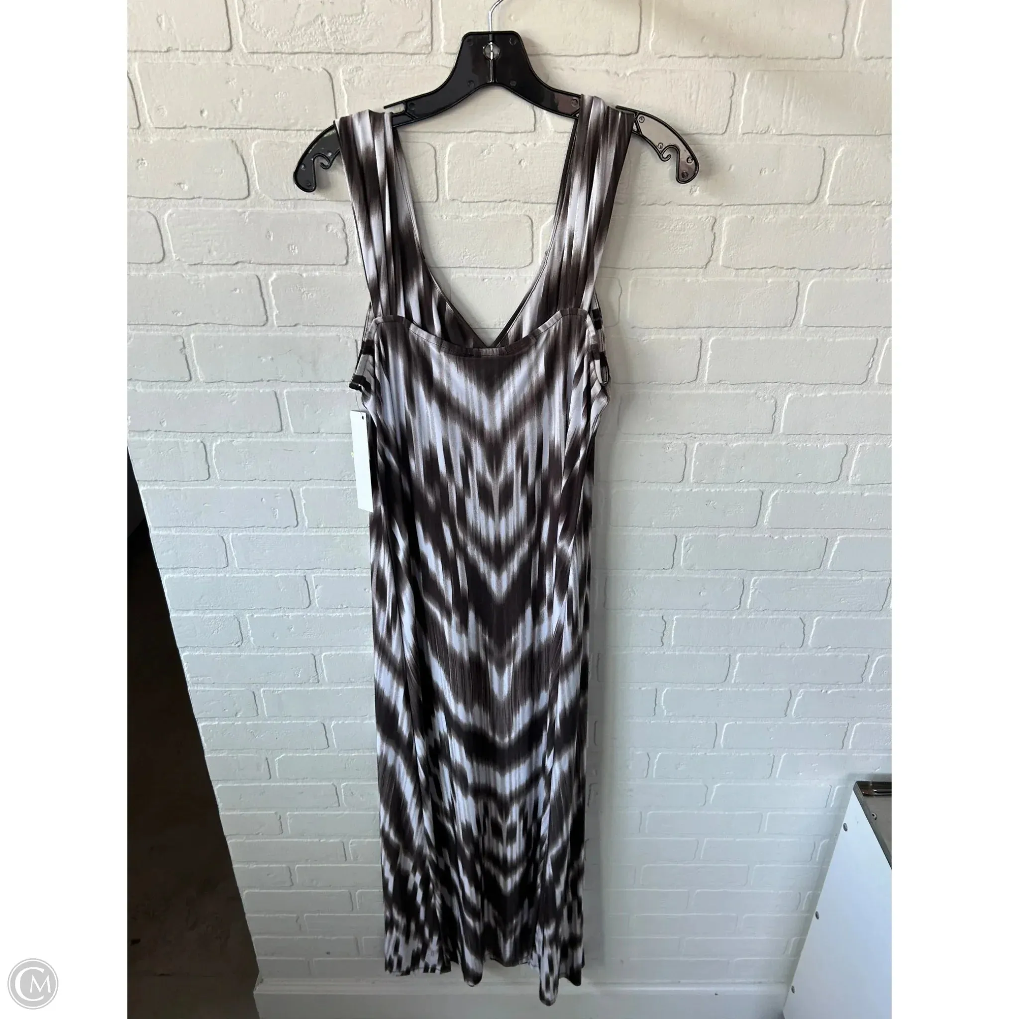 Dress Casual Maxi By Inc In Brown & White, Size: L