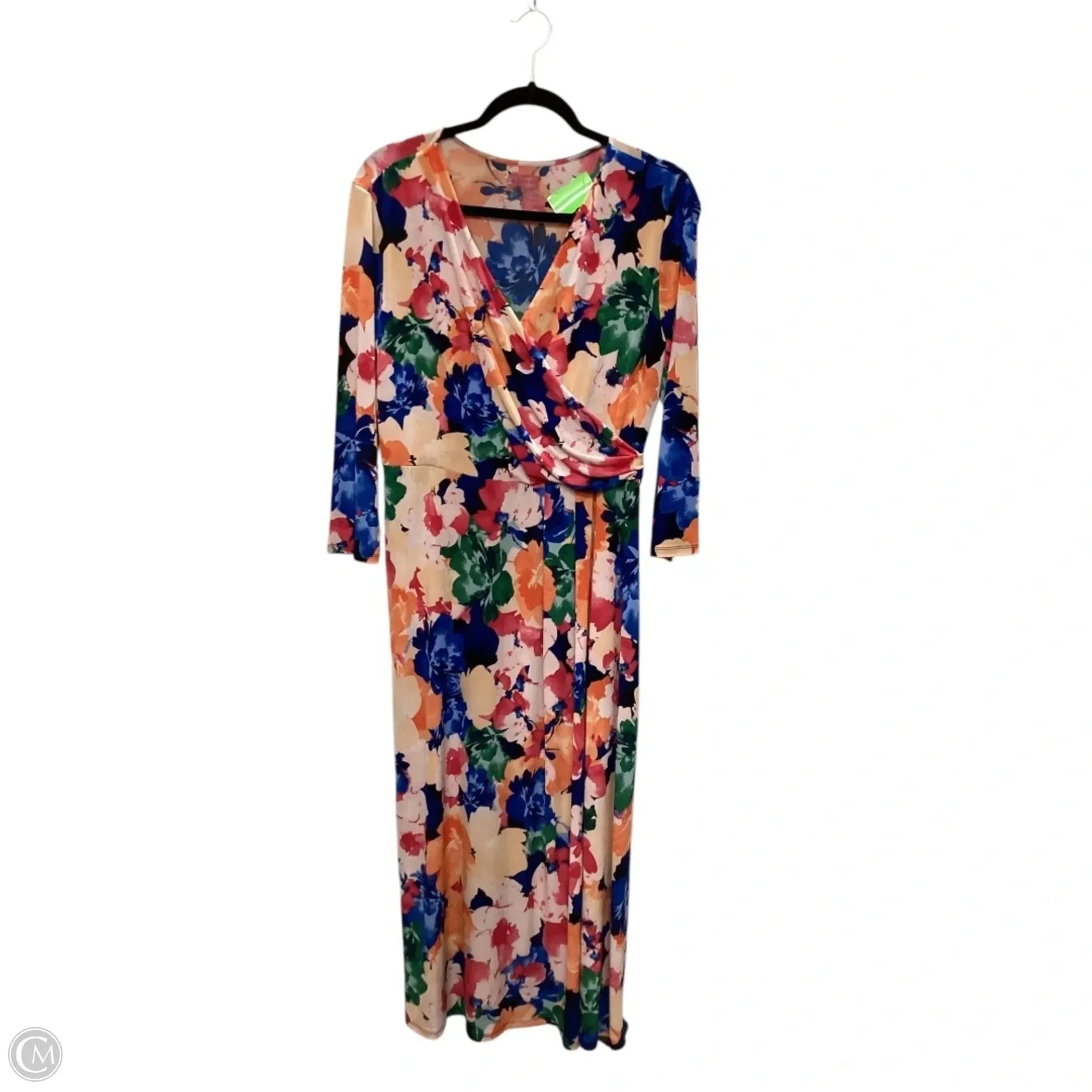 Dress Casual Maxi By Investments In Floral Print, Size: M