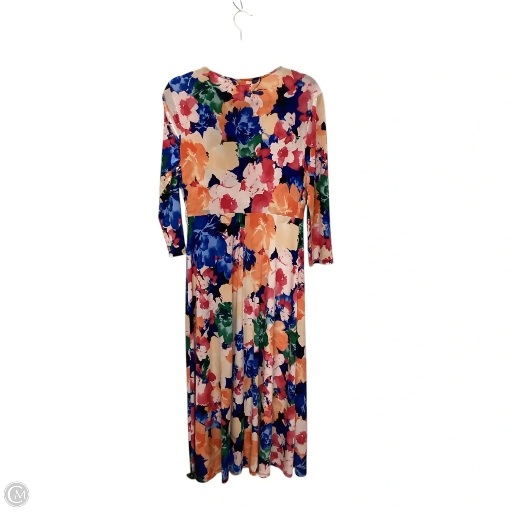 Dress Casual Maxi By Investments In Floral Print, Size: M
