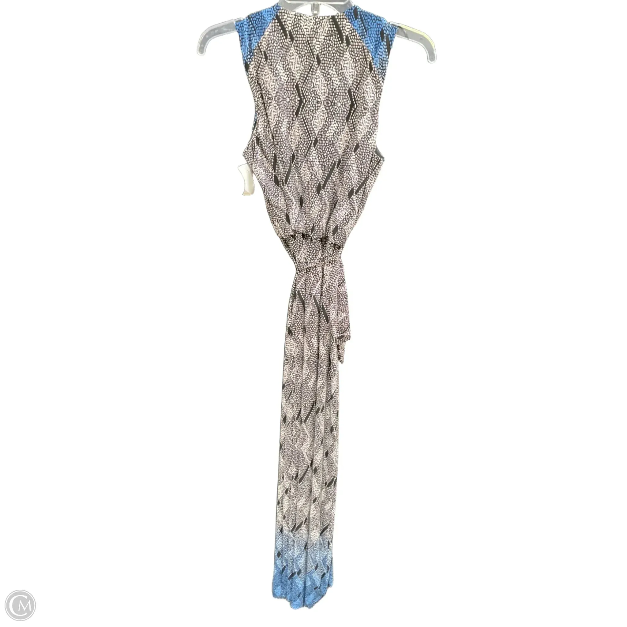 Dress Casual Maxi By Liz Claiborne In Black & Blue, Size: S