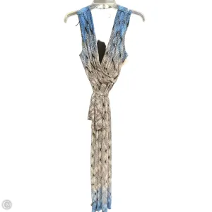 Dress Casual Maxi By Liz Claiborne In Black & Blue, Size: S