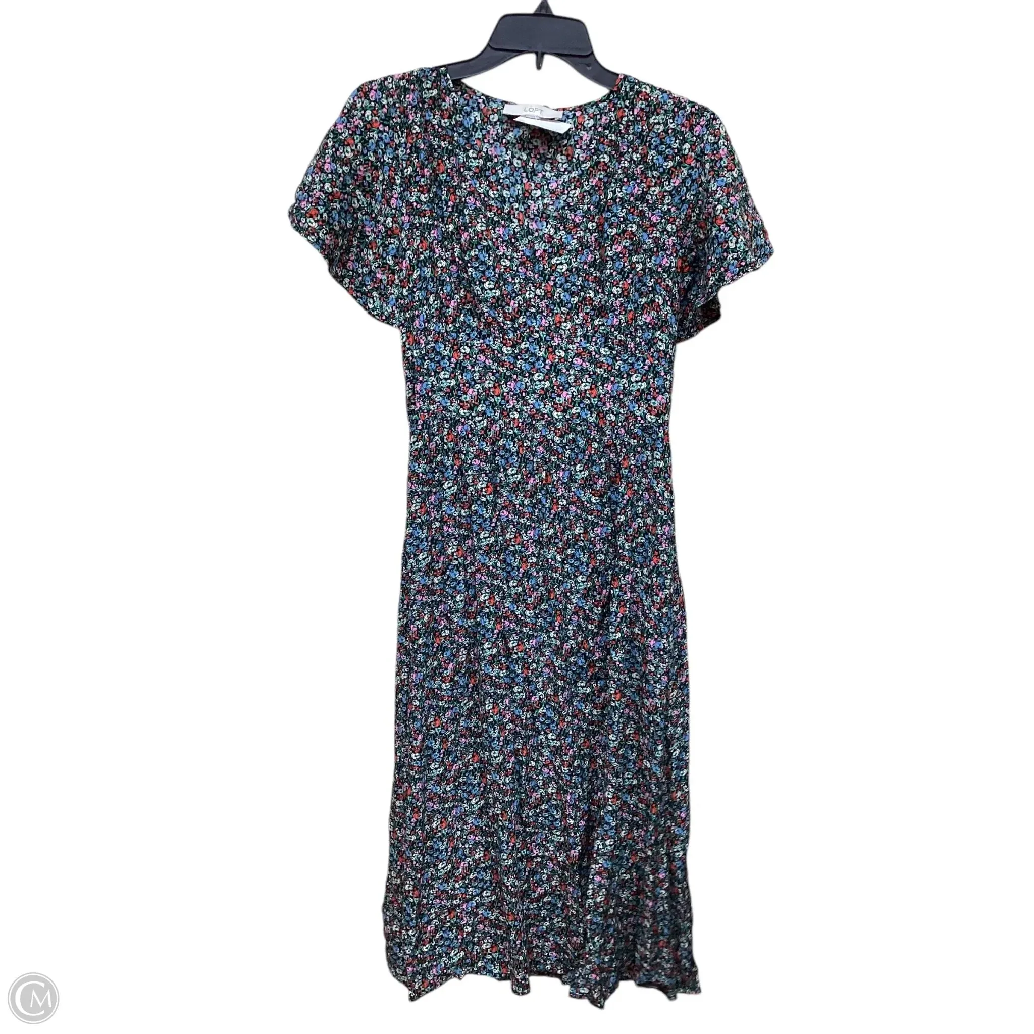 Dress Casual Maxi By Loft In Floral Print, Size: Xs
