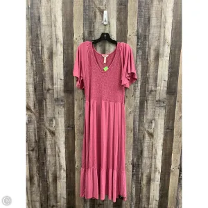 Dress Casual Maxi By Matilda Jane In Pink, Size: M