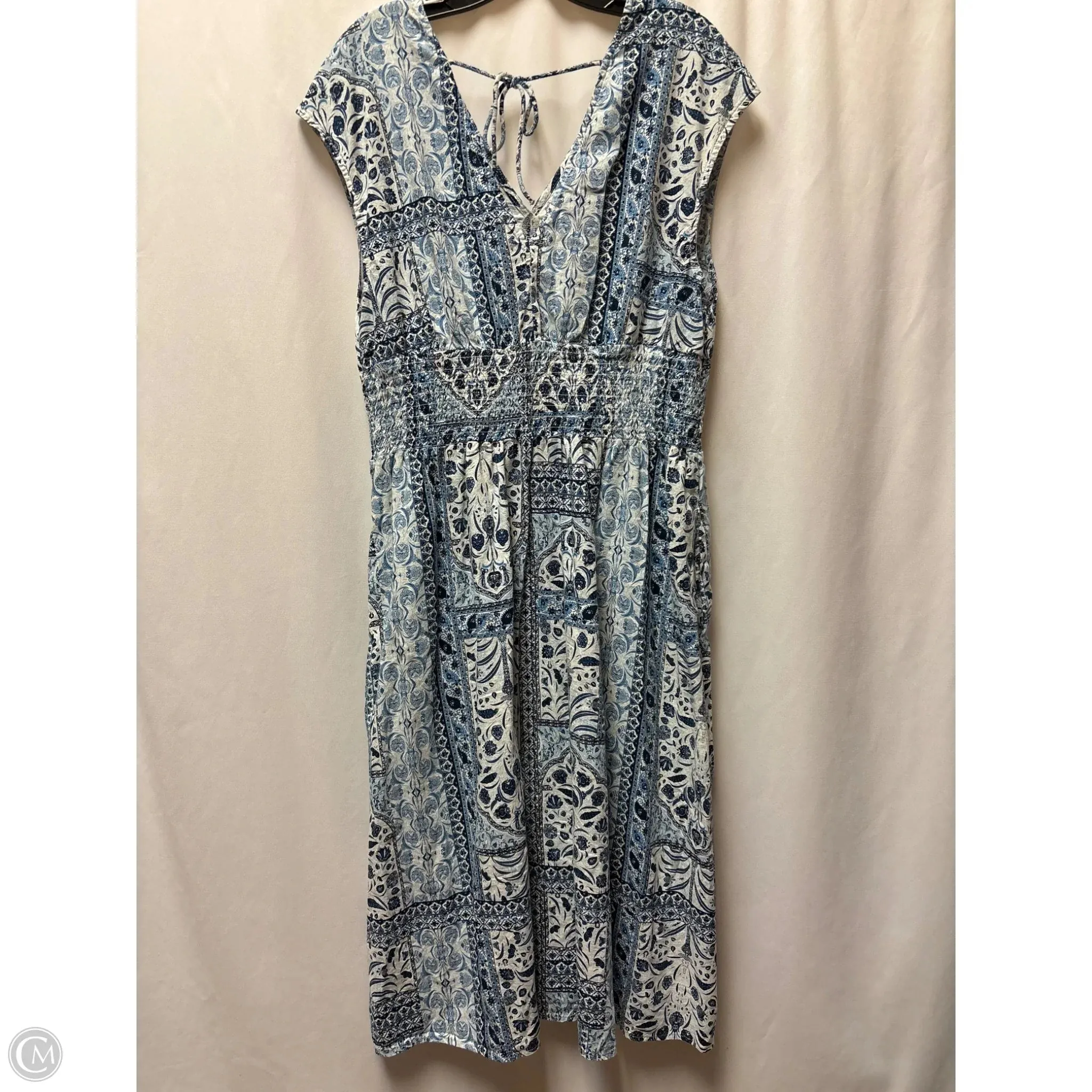 Dress Casual Maxi By Old Navy In Blue, Size: L