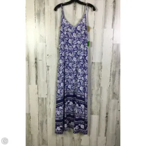 Dress Casual Maxi By Shein In Blue & White, Size: 1x