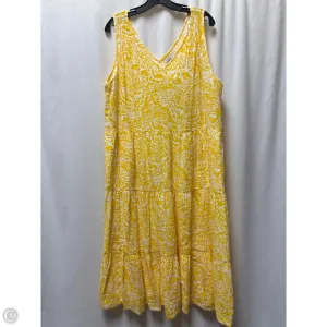 Dress Casual Maxi By Sonoma In Yellow, Size: Xl