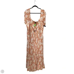 Dress Casual Maxi By Torrid In Orange, Size: 3x