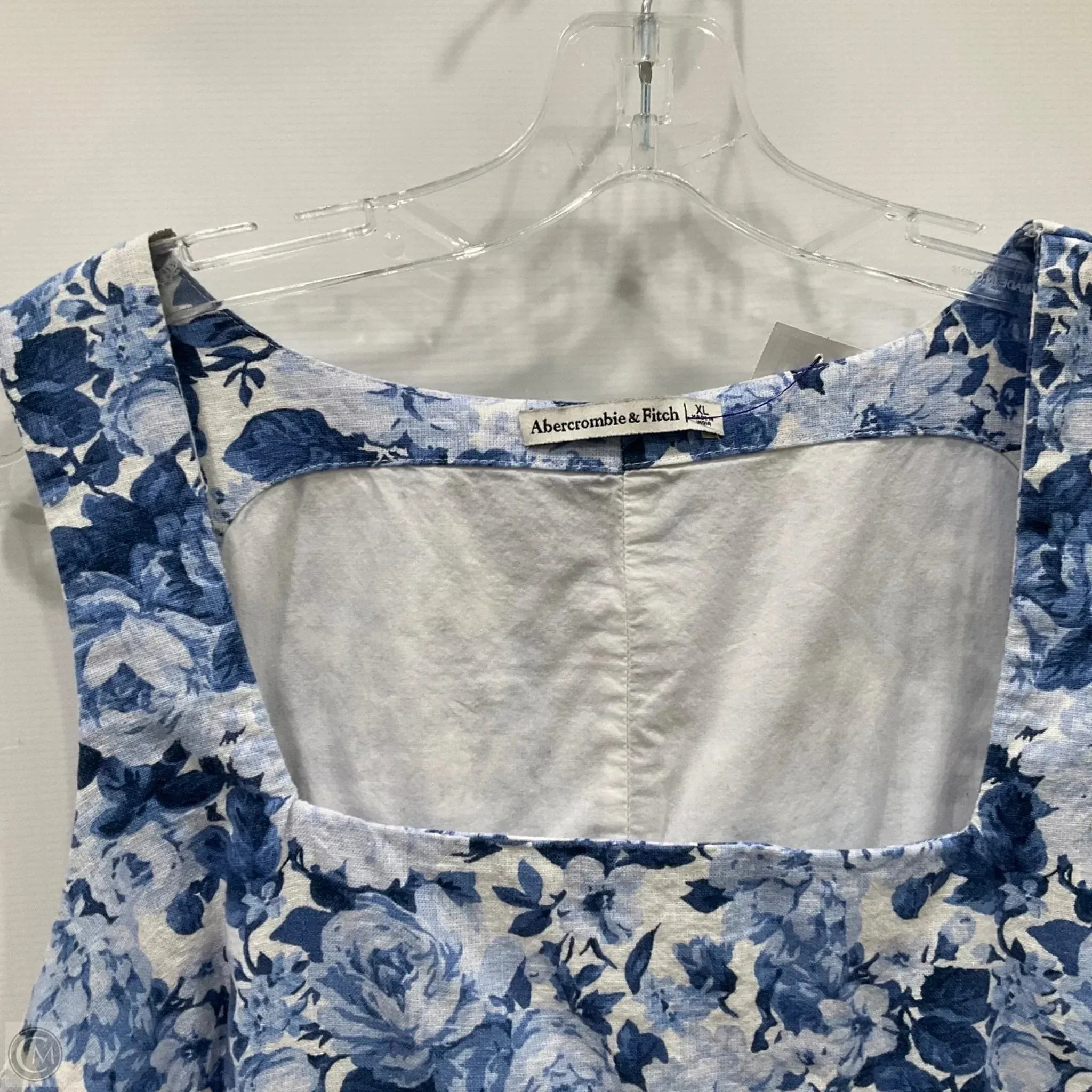 Dress Casual Midi By Abercrombie And Fitch In Blue, Size: Xl