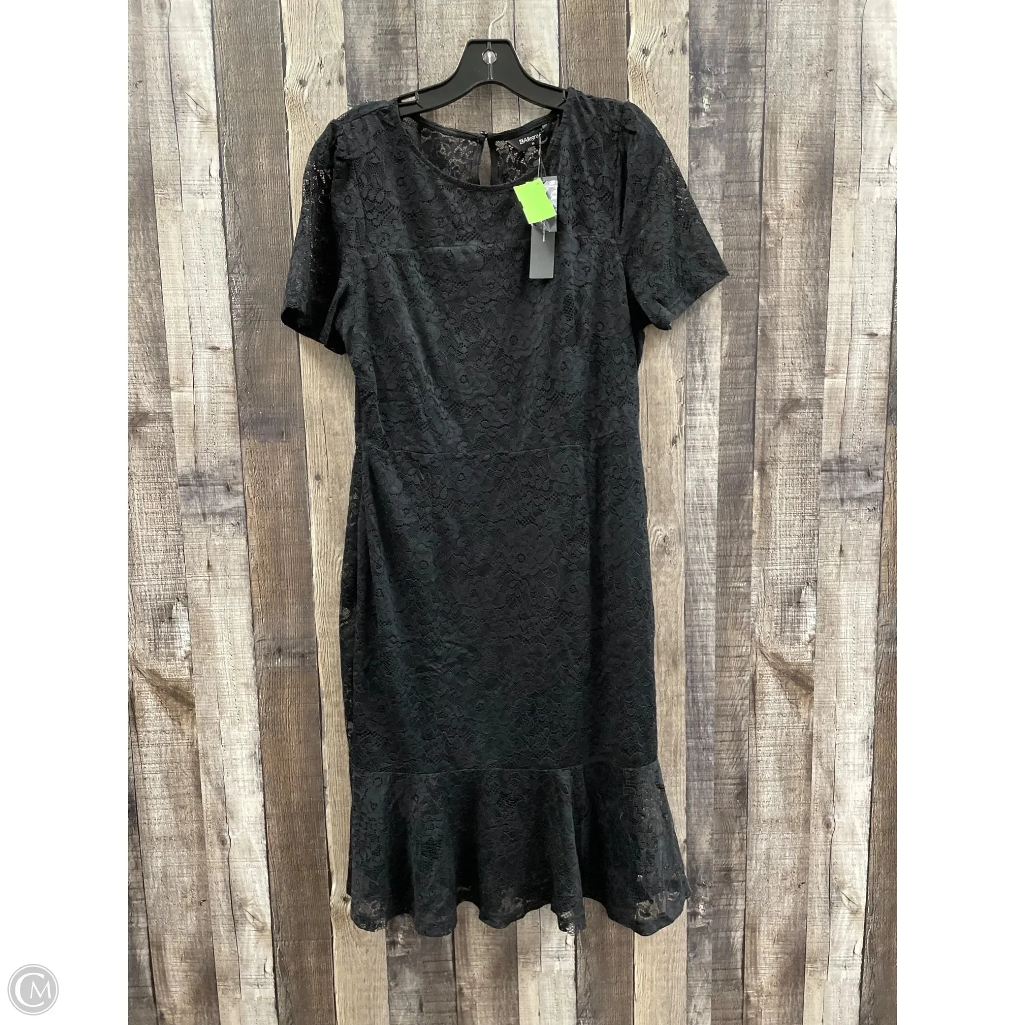 Dress Casual Midi By Allegra K In Black, Size: Xl