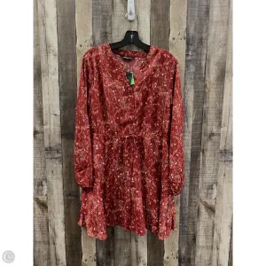 Dress Casual Midi By Allegra K In Red, Size: L
