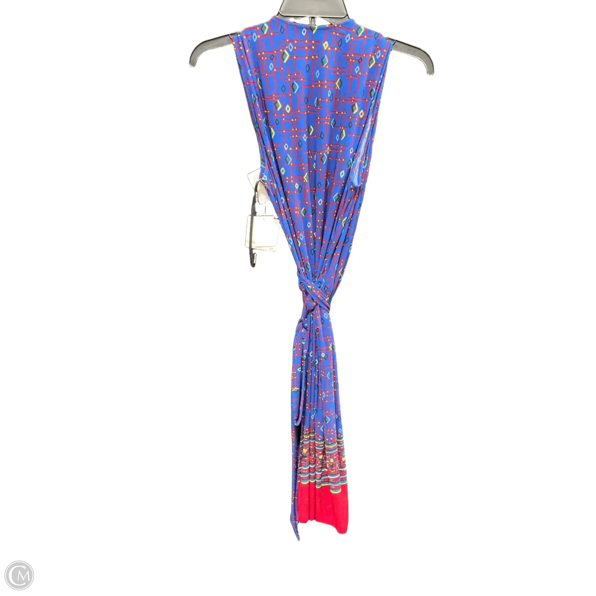 Dress Casual Midi By Anne Klein In Blue Red, Size: 10