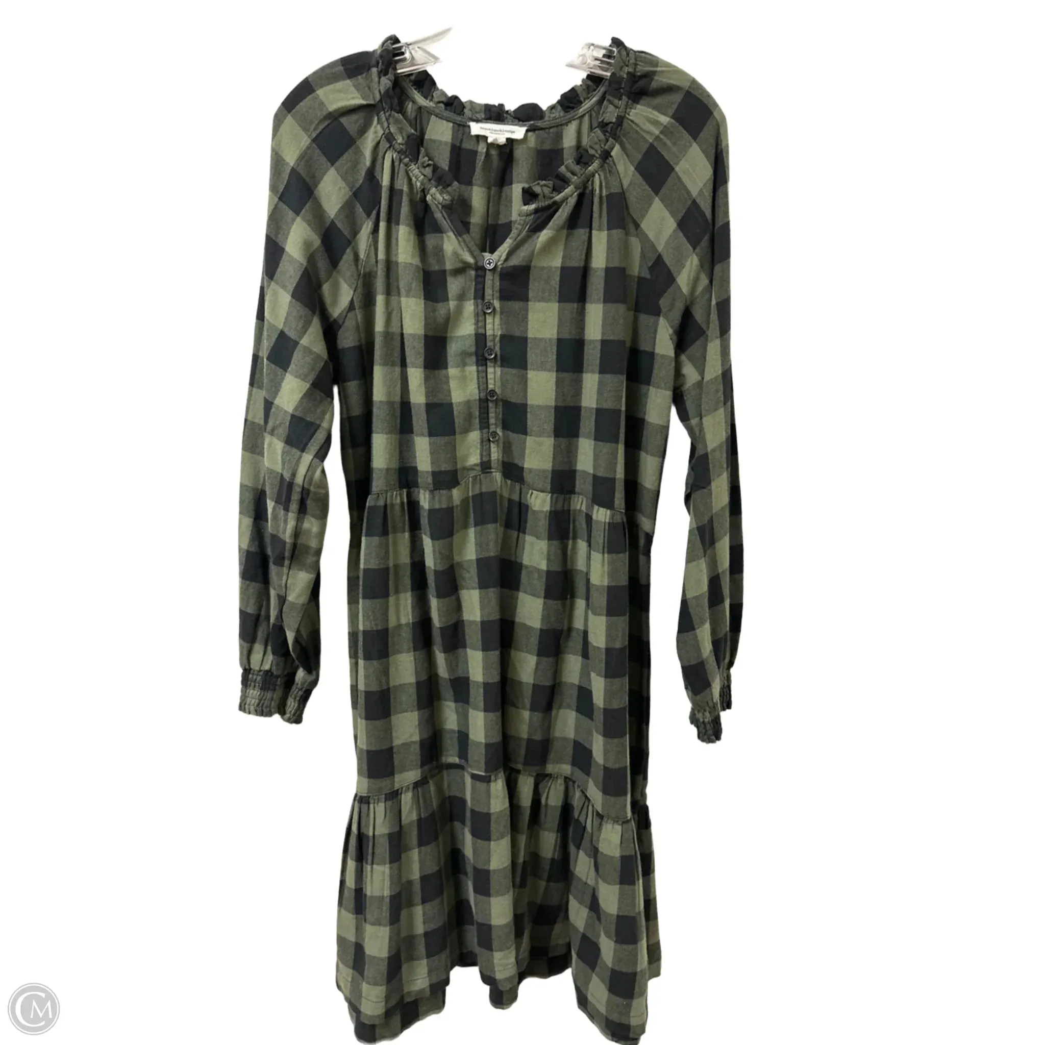 Dress Casual Midi By Beachlunchlounge In Green, Size: M