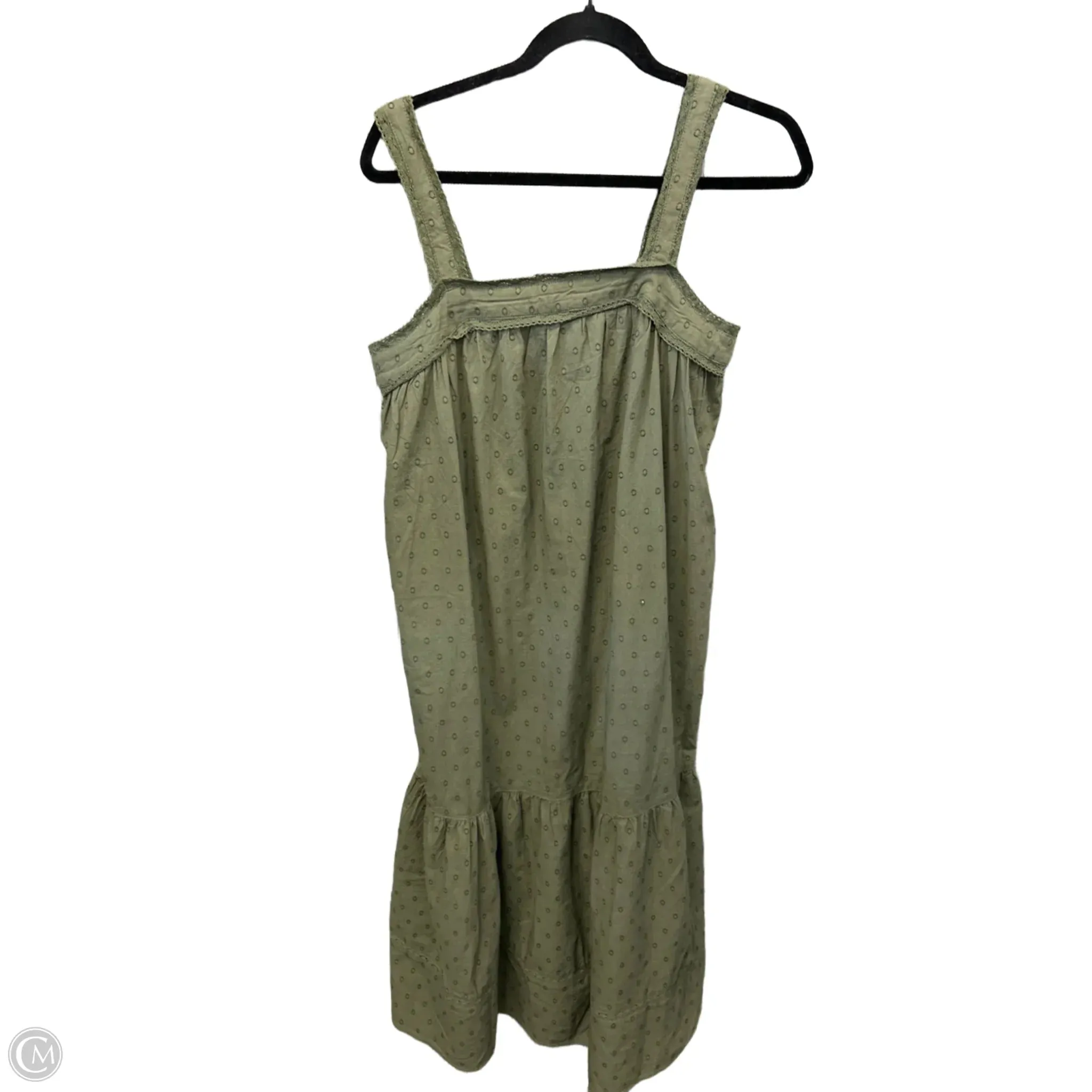 Dress Casual Midi By Beachlunchlounge In Green, Size: Xs