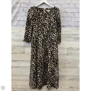 Dress Casual Midi By Calvin Klein In Animal Print, Size: M