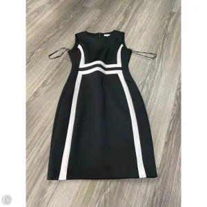 Dress Casual Midi By Calvin Klein In Black & White, Size: 6
