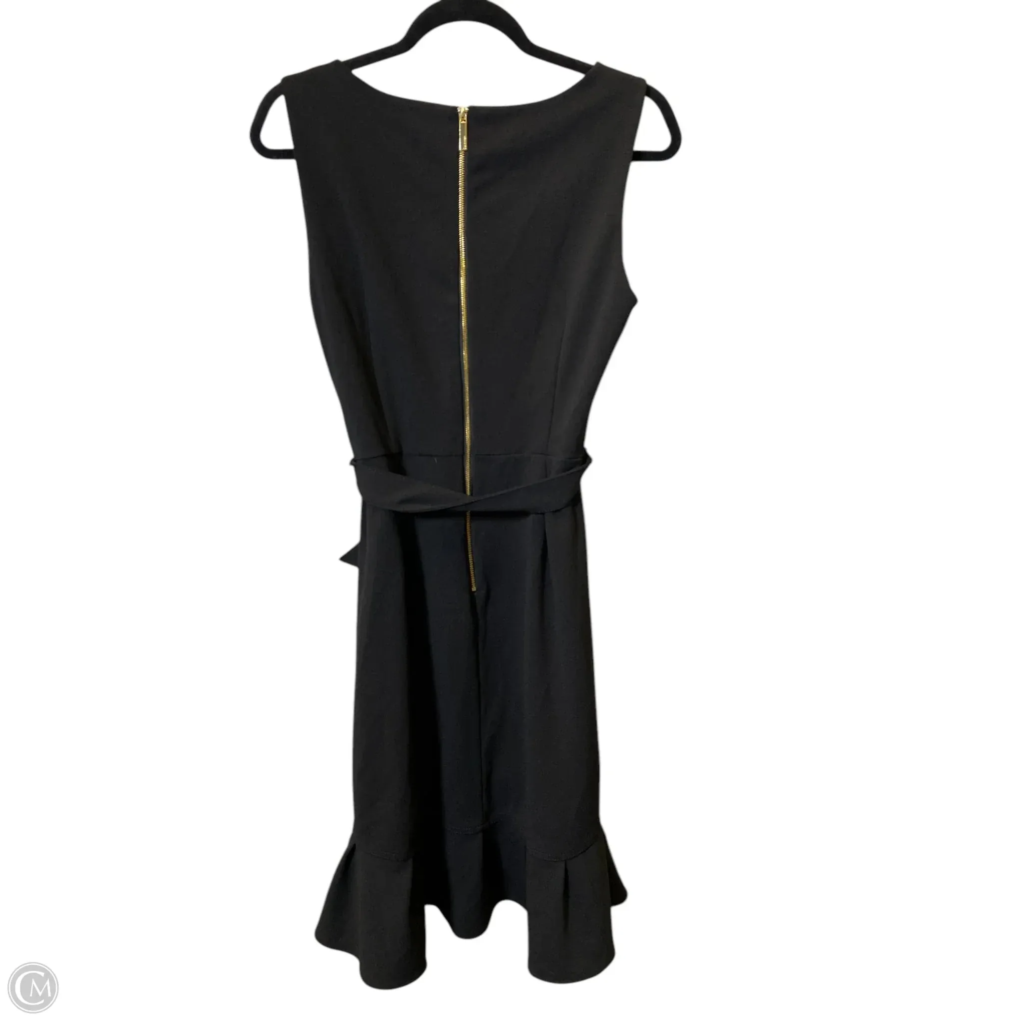 Dress Casual Midi By Calvin Klein In Black, Size: M