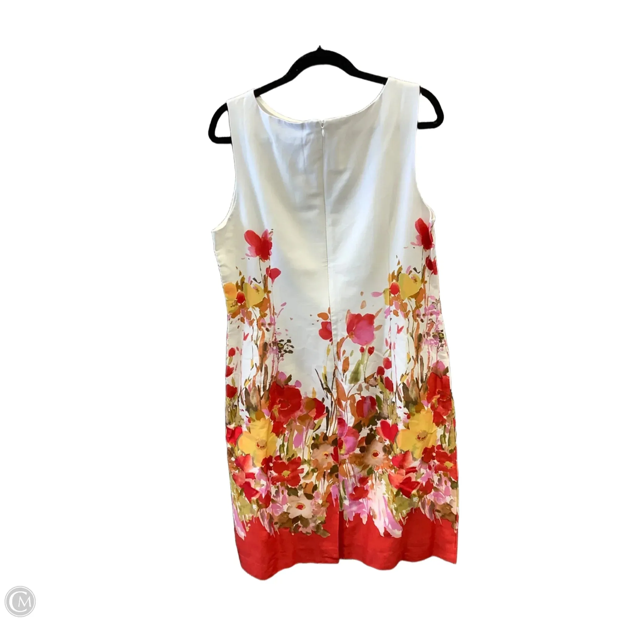 Dress Casual Midi By Chadwicks In Floral Print, Size: Xl